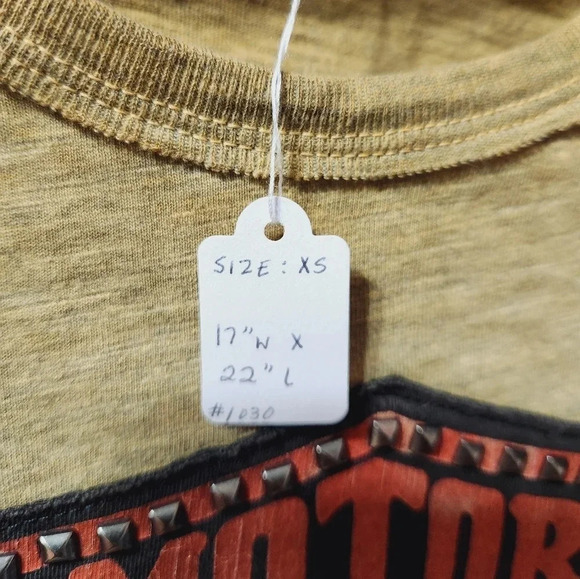 Harley-Davidson Studded Graphic Logo  Gradient Short Sleeve Tshirt EUC - Picture 5 of 7